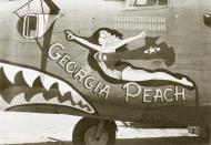 Asisbiz 42 73445 B 24J Liberator 14AF 308BG375BS Georgia Peach nose art left side China 01