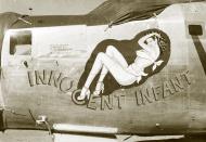 Asisbiz 44 49649 B 24L Liberator 14AF 308BG375BS Innocent Infant nose art left side China 01