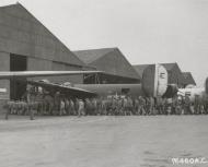 Asisbiz 42 94799 B 24H Liberator 8AF 34BG7BS R2E The Paper Doll under going engine maintenance England 1944 01