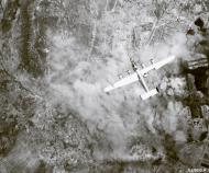 Asisbiz Consolidated B 24 Liberator 15AF 376BG with flak damage over Toulon France 8th June 1944 01