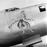 Asisbiz B 24 Liberator 5AF 43BG Red Headed Rebel at Kingman No.5 USA 1947