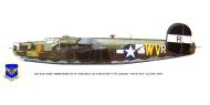 Asisbiz 42 7526 B 24H Liberator 8AF 2AD 2CBW 445BG702BS WVR Tibenham summer 1944 0A