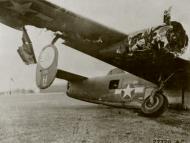 Asisbiz 41 29161 B 24H Liberator 8AF 44BG67BS NBH landed with battle damage 26th Feb 1944 01