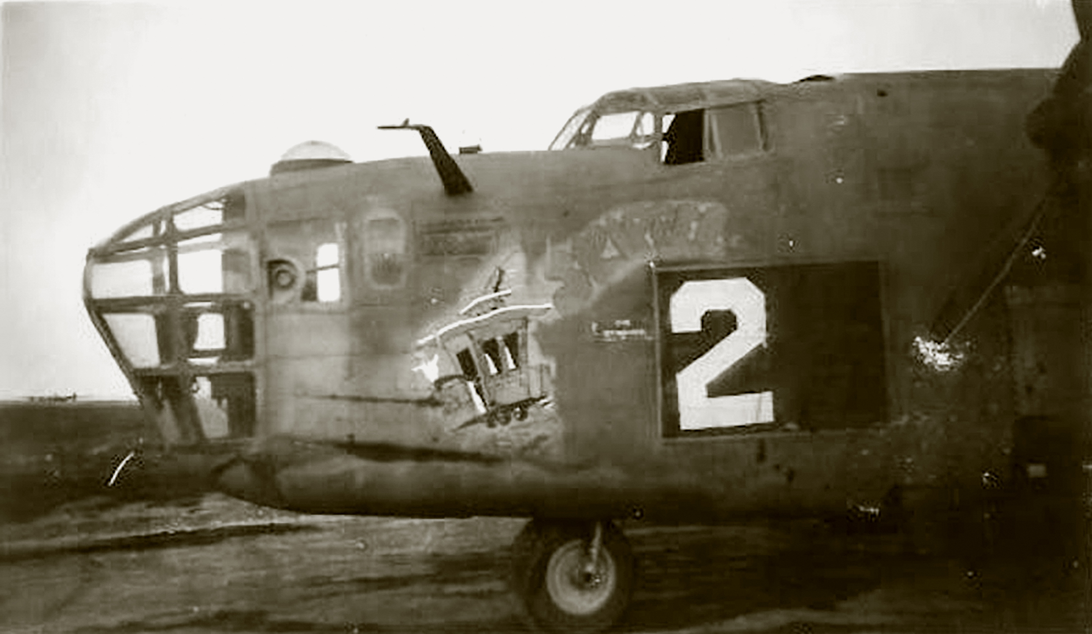 Asisbiz 41 23733 B-24D Liberator 15AF 451BG724BS 2 Skipper nose art ...