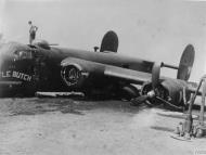 Asisbiz 42 7759 B 24H Liberator 15AF 451BG727BS Little Butch take off accident Italy 1944 FRE8789