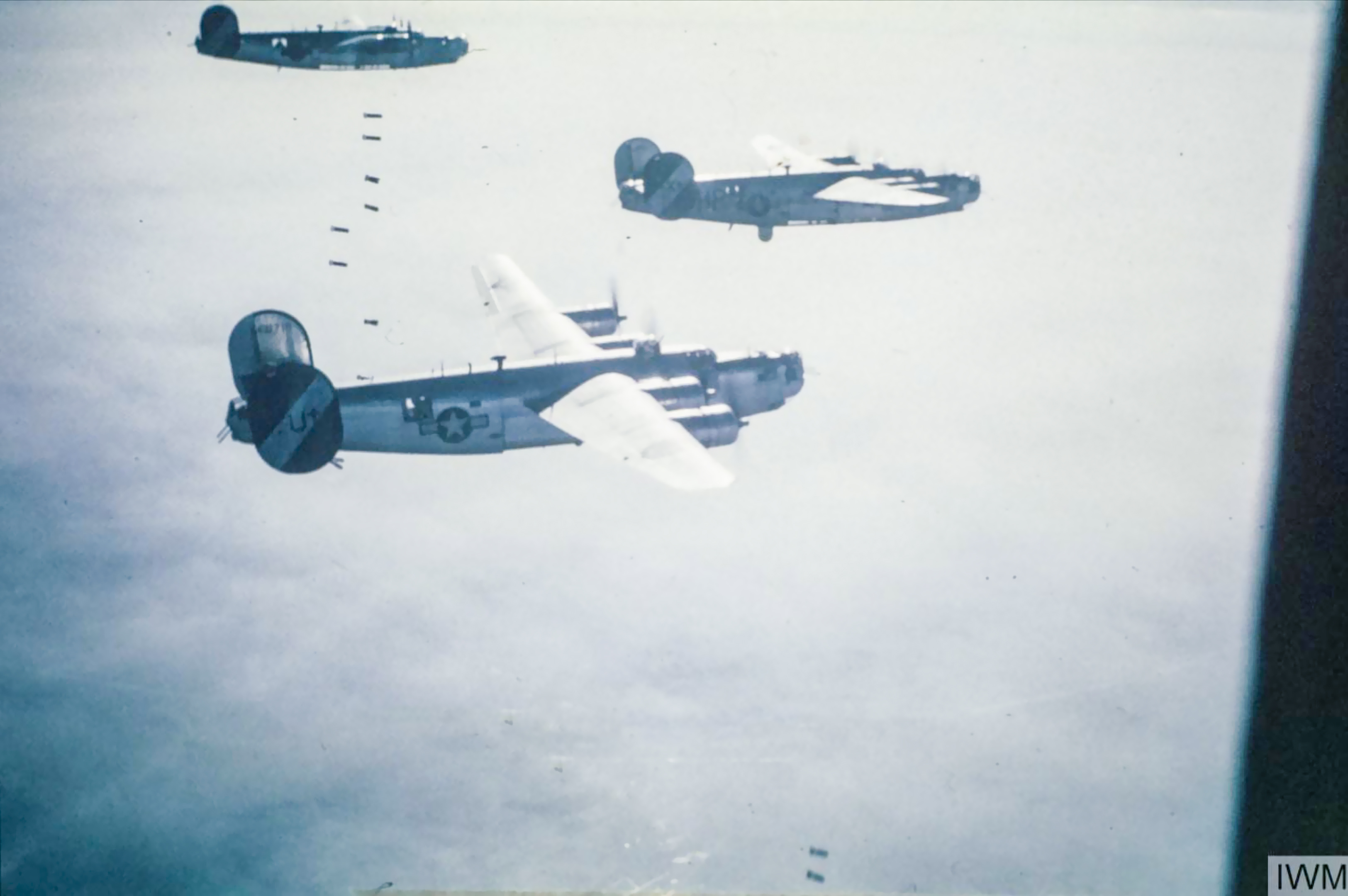 Asisbiz Consolidated B-24J Liberators 8AF 453BG in formation over ...