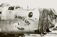 Asisbiz 44 40281 B 24J Liberator 8AF 458BG753BS J4Q A Dog's Life nose art right side England 01