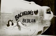 Asisbiz 44 40287 B 24J Liberator 8AF 458BG753BS J4L Bachelor's Bedlam nose art right side England 01