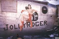 Asisbiz 44 40475 B 24J Liberator 8AF 458BG752BS 7VD Jolly Roger nose art FRE6722