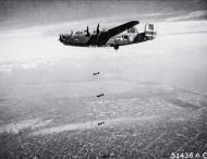 Asisbiz 42 52449 B 24D Liberator 15AF 465BG783BS Gum Drop aka Patches over rail yards Forli Italy 19th May 1944 02