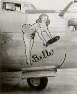 Asisbiz 42 51099 B 24H Liberator 8AF 466BG785BS 2UG Belle nose art right side England 01