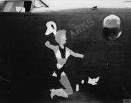 Asisbiz 42 110187 B 24J Liberator 8AF 467BG789BS 6AY Up In Arms nose art right side FRE8448