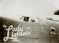 Asisbiz 42 52760 B 24H Liberator 8AF 486BG832BS 3RO Lady Lightnin' nose art left side Sudbury England 1944 01