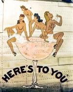 Asisbiz 42 95149 B 24H Liberator 8AF 491BG854BS 6XP Here's To You nose art right side 01