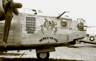 Asisbiz 42 95149 B 24H Liberator 8AF 491BG854BS 6XP Here's To You nose art right side 02