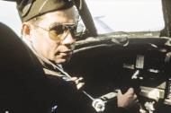 Asisbiz Aircrew USAAF 491BG pilot Captain Edward F Wilson in his B 24 Liberator FRE6873