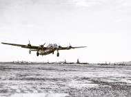 Asisbiz 44 40755 B 24J Liberator 7AF 494BG864BS 755 Riot Call taking off from Yontain Airstrip Okinawa 27th Jul 1945 01