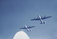 Asisbiz 7AF 494BG867BS B 24J Liberators in formation over Angaur Island Caroline Isls Oct 1944 NA1202