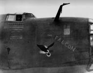 Asisbiz 41 23828 B 24D Liberator 5AF 90BG321BS The Falcon nose art right side 01