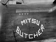 Asisbiz 41 24043 B 24D Liberator 5AF 90BG320BS Mitsu Butcher nose art right side 01