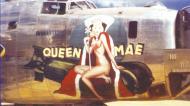 Asisbiz 44 40314 B 24J Liberator 5AF 90BG319BS Miss Kiwanis aka Queen Mae nose art right side at Palawan 1945 01