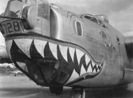 Asisbiz 44 40728 B 24J Liberator 5AF 90BG320BS Boise Bronc nose art left side at Palawan 29th July 1945 01