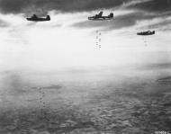 Asisbiz Consolidated B 24 Liberators 8AF 93BG drop their bombs over Magdeburg Germany 16th Aug 1944 01