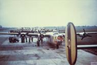 Asisbiz Consolidated B 24 Liberators 8AF 93rd Bomb Group lined up on hardstanding 20th May 1945 FRE5809