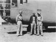 Asisbiz 41 11918 B 24D Liberator 9AF 98BG343BS Z Penny's From Heaven nose art left side 25th Aug 1943 01