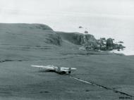 Asisbiz 11AF B 24 Liberator returning from a mission over Paramushiru belly landed due to fog 9th Sep 1944 NA1046