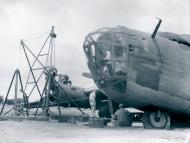 Asisbiz 7BG B 24D Liberator gear collapsed at Pandaveswar India after the Rangoon raid 6th Dec 1943 NA182