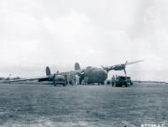 Asisbiz 7BG B 24D Liberator gear collapsed at Pandaveswar India after the Rangoon raid 6th Dec 1943 NA269