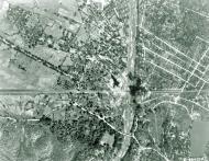 Asisbiz Target 10AF 7BG B 24 Liberators hit the railroad yards at Pyinmana Burma NA731