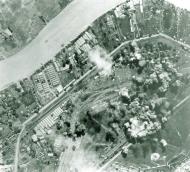 Asisbiz Target 10AF B 29 Superfortress raid on Insein locomotive shops and engine sheds at Rangoon Burma NA763