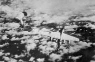 Asisbiz Consolidated B 24M of the 448th Bombardment Group, serial number 44 50838, downed by a Messerschmitt Me 262 jet fighter