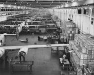 Asisbiz Looking up one of the assembly lines at Ford's big Willow Run plant where B 24E (Liberator) bombers are being made 1942 01