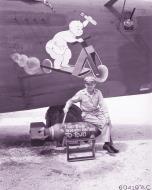 Asisbiz General Willis H Hale with Bing Crosby bomb at Funafuti 27th Dec 1943 NA291