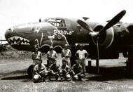 Asisbiz 41 30015 B 25C Mitchell 5AF 345BG499BS Air Apaches Doodle at Dobodura New Guinea Feb 1944 01