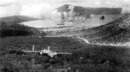 Asisbiz 41 30279 B 25D Mitchell 5AF 345BG500BS Air Apaches Here's Howe over Simpson Harbor Rabaul 2nd Nov 1943 01