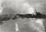 Asisbiz 5AF 345BG B 25's attacking Japanese Navy escort frigate 30 miles south of Amoy China Sea 6th July 1945 01