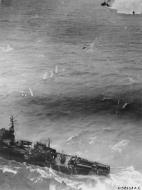 Asisbiz 5AF 345BG B 25's hit Japanese Navy Frigate Coastal Defense Vessel No 1 (T) off Swatow China 6th Apr 1945 01