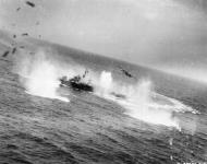 Asisbiz 5AF 345BG B 25's hit Japanese Navy Frigate Coastal Defense Vessels off Swatow China 29th Mar 1945 07