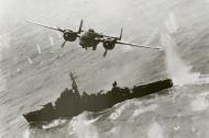 Asisbiz 5AF 345BG499BS B 25's attacking Japanese destroyer escort off Formosa 6th April 1945 01