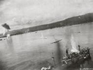 Asisbiz B 25 Mitchells 5AF 38BG skip bomb IJN Nagano Maru 3824GT at Wewak New Guinea 2nd Sep 1943 01