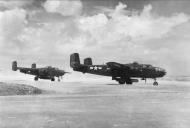 Asisbiz 43 3905 B 25J Mitchell 7AF 41BG47BS at Okinawa Mk13 torpedos mission to Sasaba Harbor Japan 28th July 1945 01