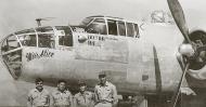 Asisbiz B 25 Mitchell 7AF 41BG396BS Miss Alice with Donald Murray and partial crew nose art left side 01