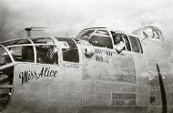 Asisbiz B 25 Mitchell 7AF 41BG396BS Miss Alice with Donald Murray nose art left side 01