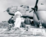 Asisbiz 42 53460 B 25C Mitchell 9AF Sand Blower during a Easter service in North Africa April 1943 NA594