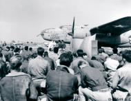 Asisbiz 42 53460 B 25C Mitchell 9AF Sand Blower during a Easter service in North Africa April 1943 NA595