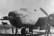 Asisbiz 42 65170 B 25G Mitchell 12AF 310BG380BS White Savage nose art left side at Ghisonaccia Corsica 1944 FRE11798